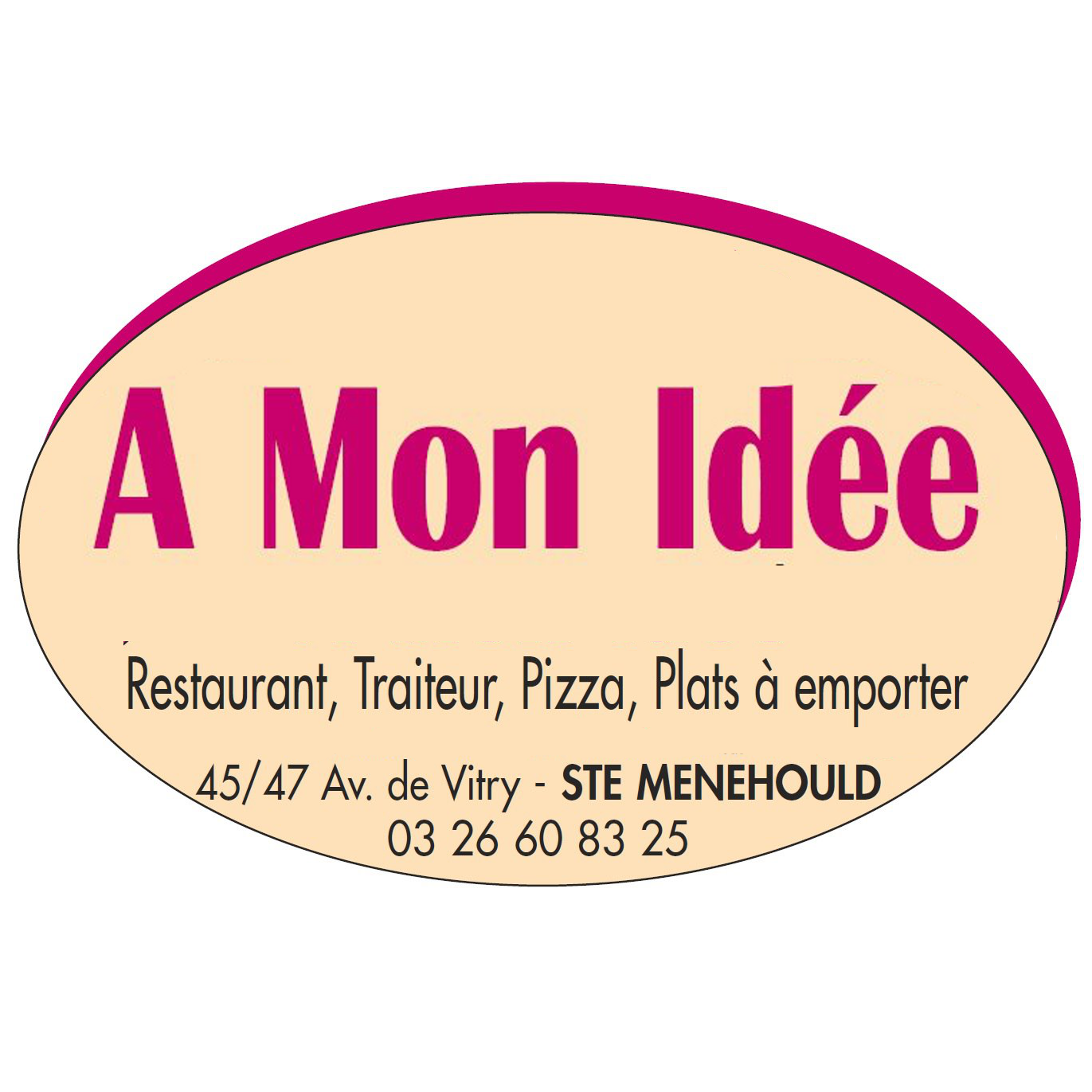 Bienvenue au restaurant A Mon Idée à SainteMénehould A Mon Idee